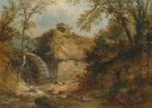 The Watermill. Oil Painting by Thomas Whittle