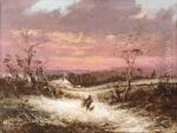 Winter Oil Painting by Thomas Whittle