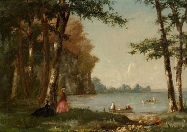 The Boating Party Oil Painting by Thomas Worthington Whittredge