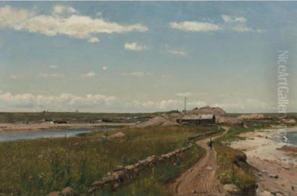 Sakonnet Point, Rhode Island Oil Painting by Thomas Worthington Whittredge