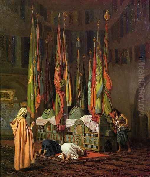 The Sentinel At The Sultans Tomb Oil Painting by Jean-Leon Gerome