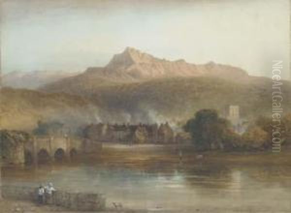 Cader Idris Oil Painting by Josiah Wood Whymper