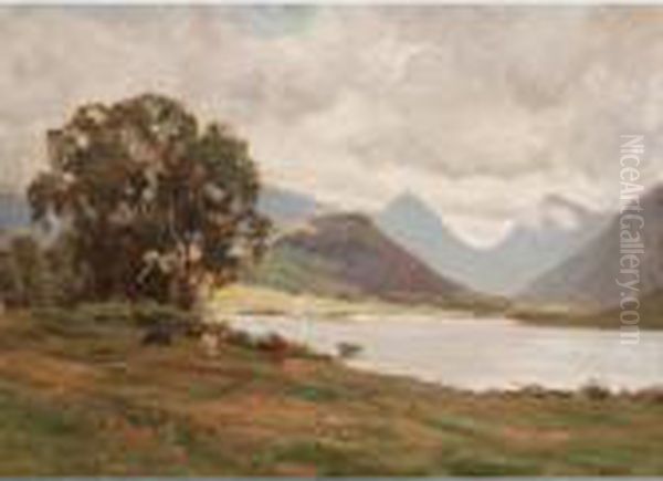 Landscape With Cattle Grazing Oil Painting by Duncan Mcgregor Whyte