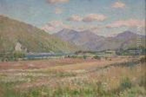 River Landscape Oil Painting by Duncan Mcgregor Whyte