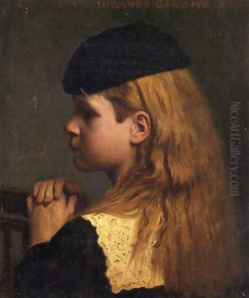 Portrait of a Girl Oil Painting by Jean-Leon Gerome