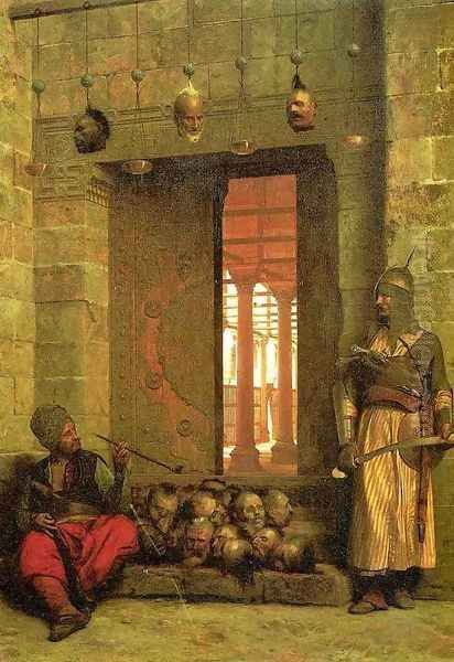 The Door of the El-Hassanein Mosque in Cairo Oil Painting by Jean-Leon Gerome