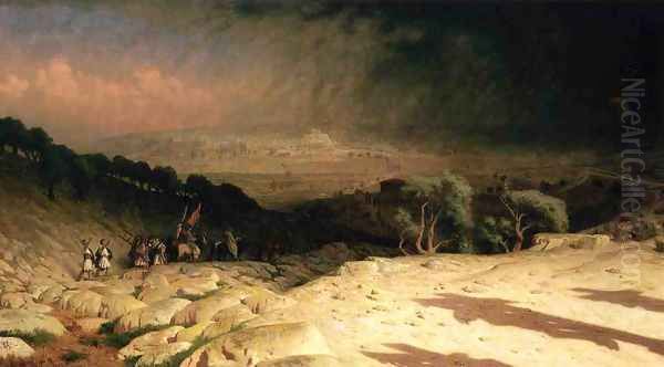 Consumjmatum est. Jerusalem Oil Painting by Jean-Leon Gerome