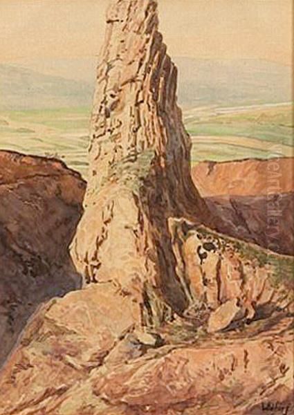 Rocky Outcrop Oil Painting by Gunnar M. Widforss