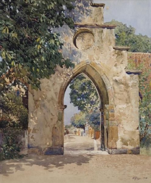 The Old Archway Oil Painting by Gunnar M. Widforss