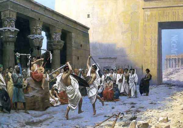 Pyrrhic Dance Oil Painting by Jean-Leon Gerome