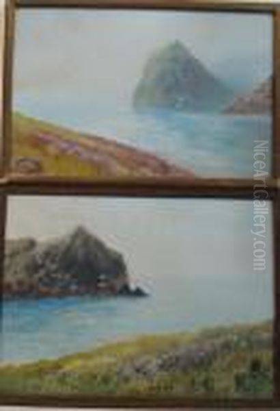 Devon Sea Views Oil Painting by William Widgery