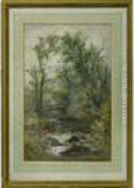 Le Ruisseau Oil Painting by William Widgery