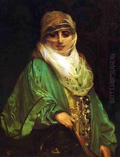 Femme De Constantinople Oil Painting by Jean-Leon Gerome