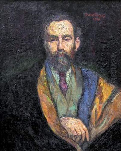 Portrait D'un Noble Russe (1916) Oil Painting by David O. Widhopff