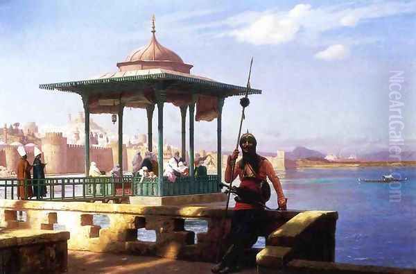 The Harem in a Kiosk Oil Painting by Jean-Leon Gerome