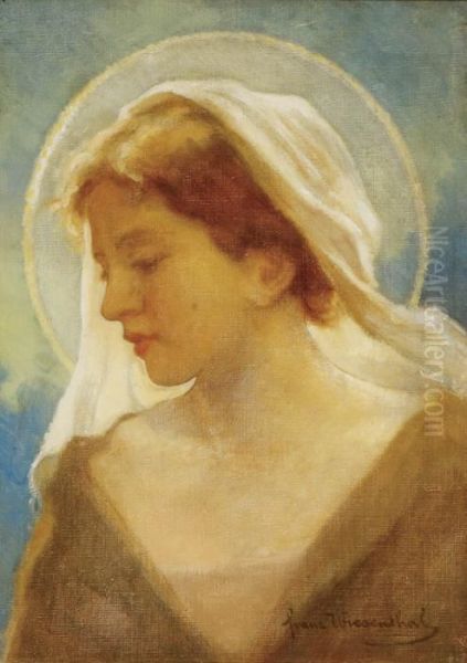 The Virgin Oil Painting by Franz Wiesenthal