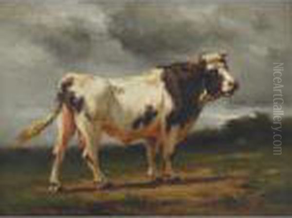 A Thoroughbred Oil Painting by John Carleton Wiggins