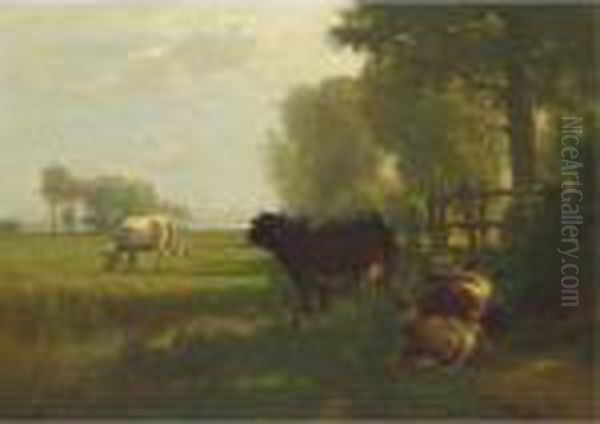 Morning At Babylon, Long Island Oil Painting by John Carleton Wiggins