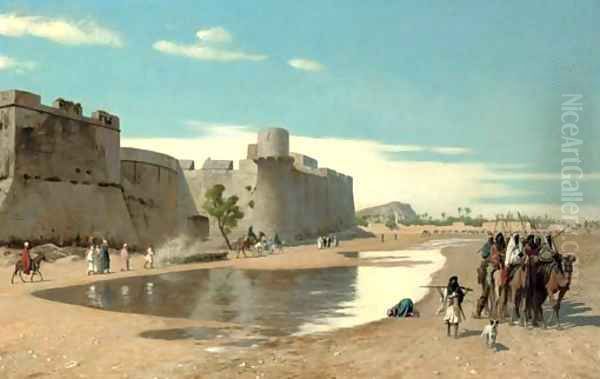 Vue d'Egypte Oil Painting by Jean-Leon Gerome