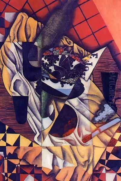 Grapes Oil Painting by Juan Gris