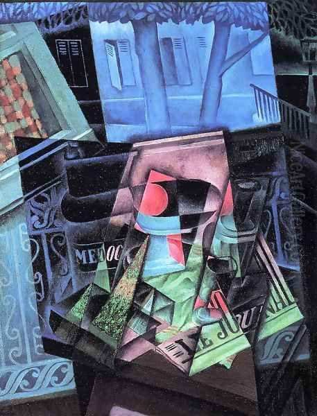 Still Life Before An Open Window Place Ravignan Oil Painting by Juan Gris