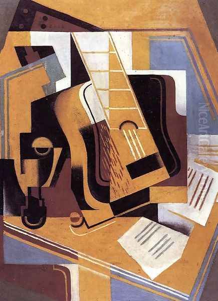 The Guitar 1918 Oil Painting by Juan Gris