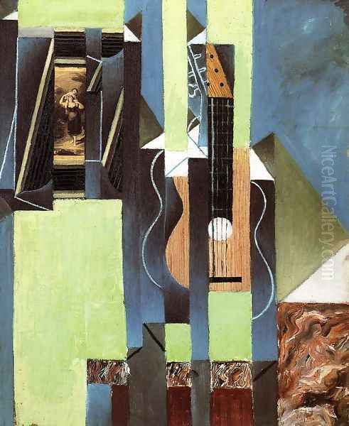 The Guitar Oil Painting by Juan Gris