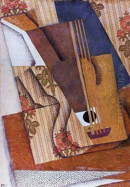 The Guitar 1914 Oil Painting by Juan Gris