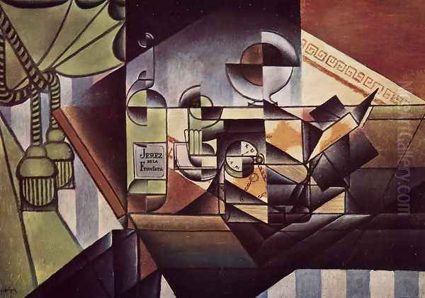 The Watch Oil Painting by Juan Gris