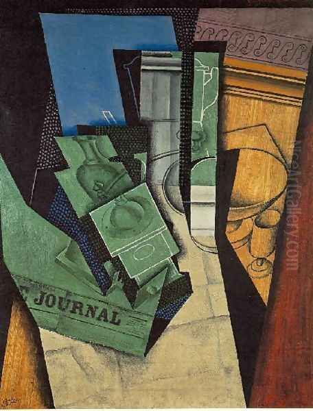 The Breakfast Oil Painting by Juan Gris