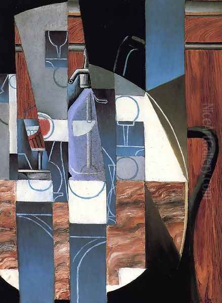 The Siphon Oil Painting by Juan Gris