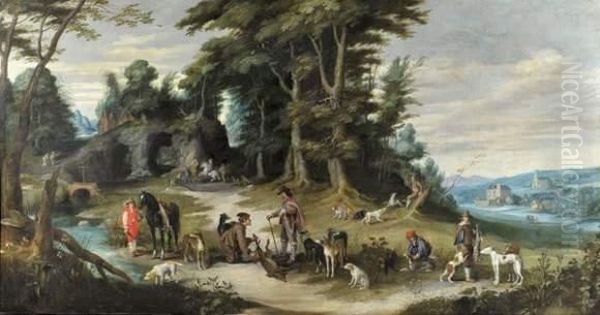 Le Retour De La Chasse Oil Painting by Jan Wildens