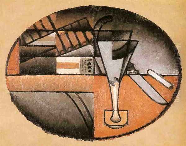 The Packet of Cigars Oil Painting by Juan Gris