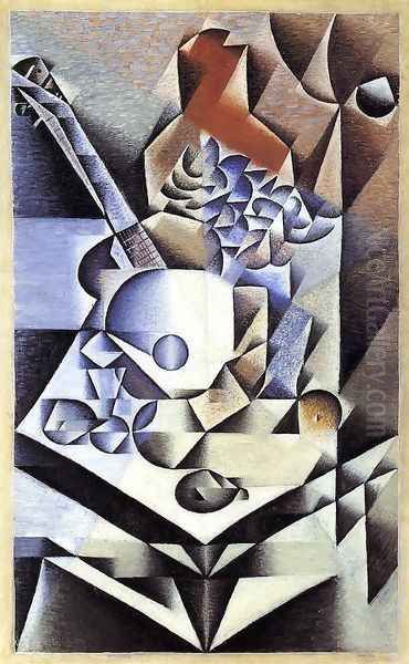 Still Life With Flowers Oil Painting by Juan Gris