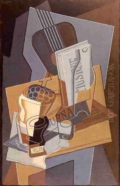 The Book of Music Oil Painting by Juan Gris