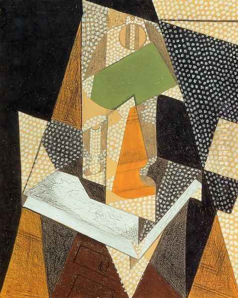 Lamp Oil Painting by Juan Gris