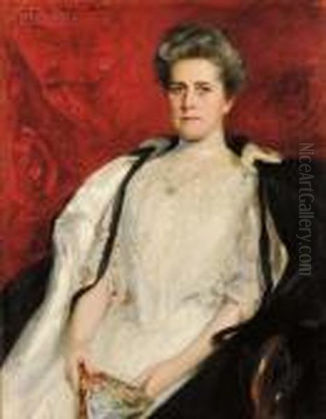 Portrait Of Margaret Boyd Withey Oil Painting by Irving Ramsay Wiles