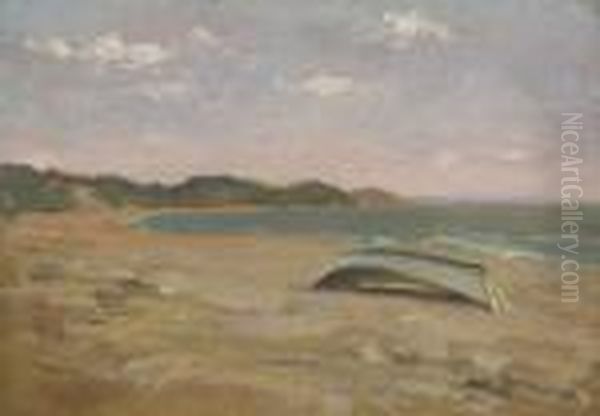 The Beach, Long Island Oil Painting by Irving Ramsay Wiles