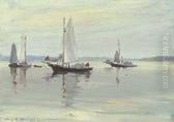 Seascape Oil Painting by Irving Ramsay Wiles