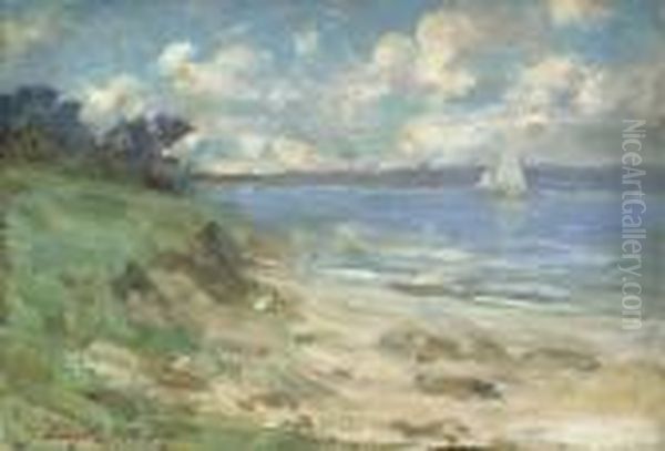 Peconic Bay Oil Painting by Irving Ramsay Wiles