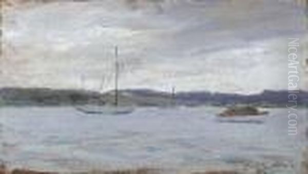 Before The Storm, Peconic Bay, Long Island Oil Painting by Irving Ramsay Wiles