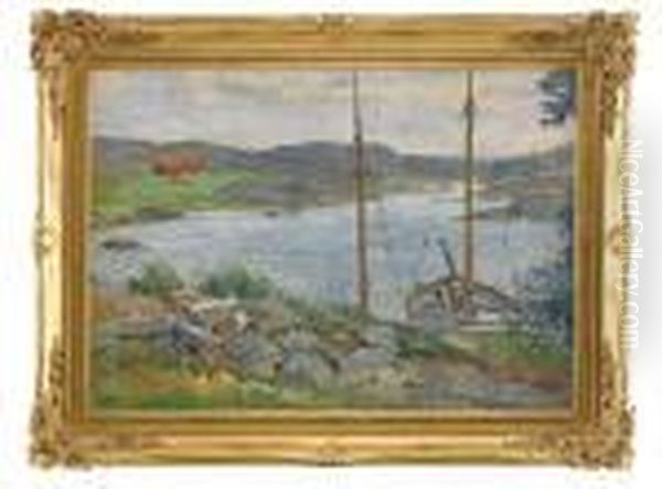 Batar I Havsvik Oil Painting by Carl Wilhelmson