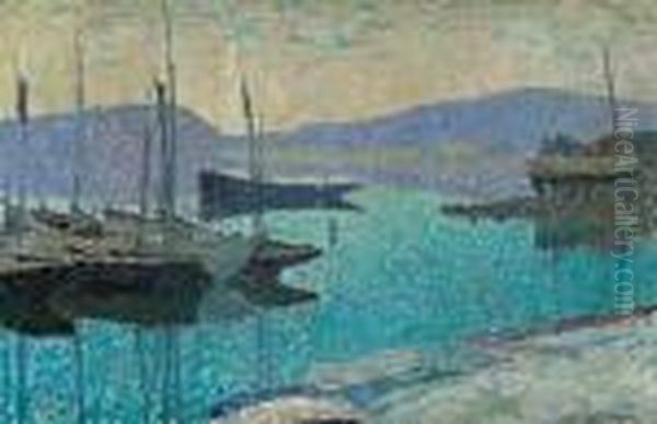 Skargardshamn, Bohuslan Oil Painting by Carl Wilhelmson