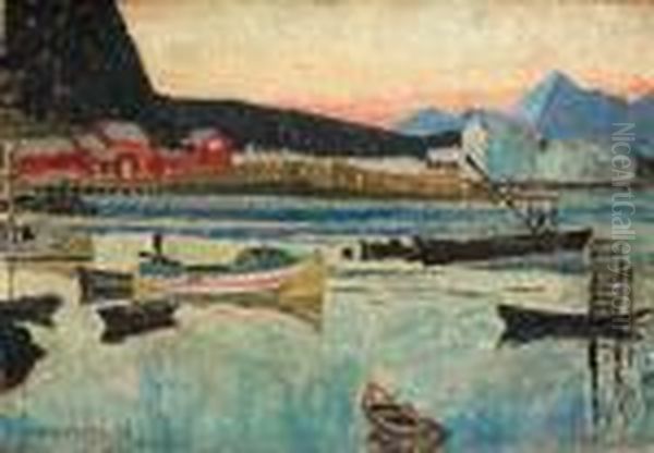 Nordland Oil Painting by Carl Wilhelmson