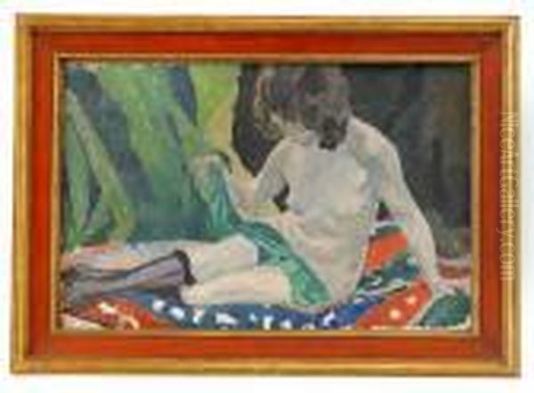 Nakenmodell Oil Painting by Carl Wilhelmson