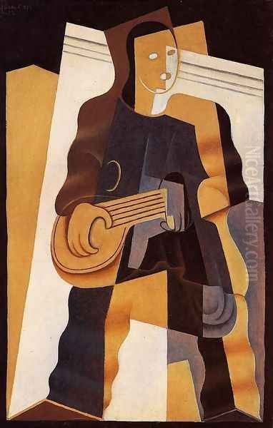 Pierrot II Oil Painting by Juan Gris