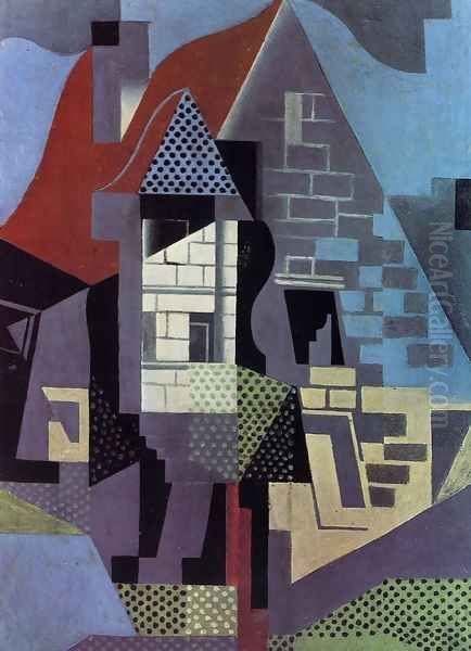 Landscape at Beaulieu Oil Painting by Juan Gris