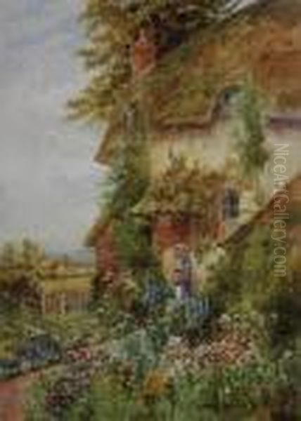 Picking Flowers Oil Painting by Arthur Stanley Wilkinson