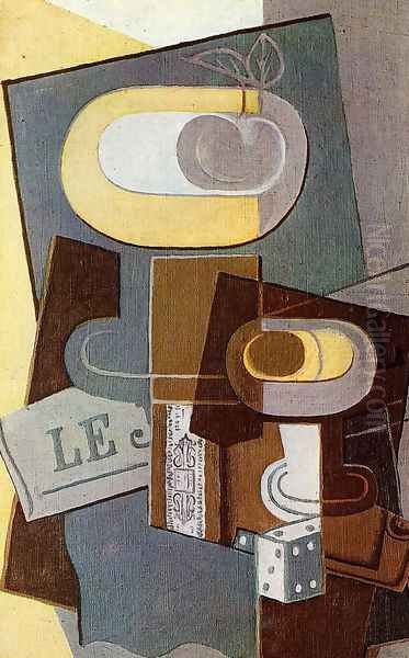 The Dice Oil Painting by Juan Gris