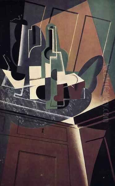 The Sideboard Oil Painting by Juan Gris